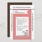 3.5x6 Anfahrt Card Mason Jar Land Rustikale Vas Einladung (Vorne/Hinten)