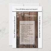 3.5x6 Anfahrt Card Mason Jar String Lights Barn Einladung (Vorderseite)