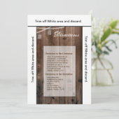 3.5x6 Anfahrt Card Mason Jar String Lights Barn Einladung (Stehend Vorderseite)