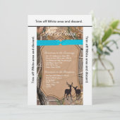 3.5x6 Anfahrt Kartenjäger Camouflage Camoflauge Hi Einladung (Stehend Vorderseite)