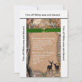 3.5x6 Anfahrt Kartenjäger Camouflage Camoflauge Hi Einladung (Vorderseite)