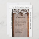 3.5x6 Anfahrt Kartenpferdschuhe auf dem Stallholzl Einladung (Vorderseite)