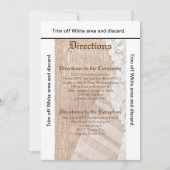 3.5x6 Anfahrtsskartentelefon für die Landspitze Einladung (Vorderseite)