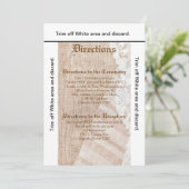 3.5x6 Anfahrtsskartentelefon für die Landspitze Einladung (Stehend Vorderseite)