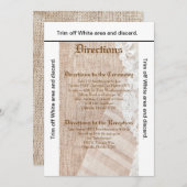 3.5x6 Anfahrtsskartentelefon für die Landspitze Einladung (Vorne/Hinten)