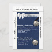 3.5x6 Directions Card Air Force Class A einheitlic Einladung (Vorderseite)