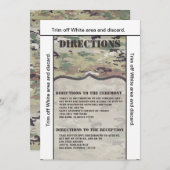3.5x6 Directions Card Army Air Force OCP Camouflag Einladung (Vorne/Hinten)