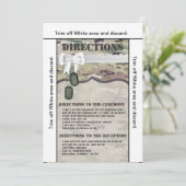 3.5x6 Directions Card Army Air Force OCP Camouflag Einladung (Stehend Vorderseite)