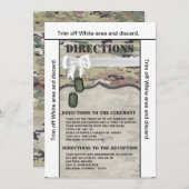 3.5x6 Directions Card Army Air Force OCP Camouflag Einladung (Vorne/Hinten)