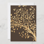 3.5x6 Directions Card Gold Foil Herbst Tree Einladung (Rückseite)
