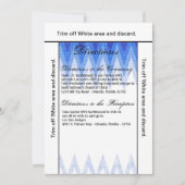 3.5x6 Directions Card Ombre Zickzack Blue Einladung (Vorderseite)