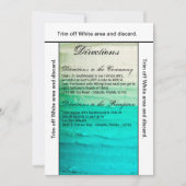 3.5x6 Directions Card Ombre Zuckerguss Blue Einladung (Vorderseite)