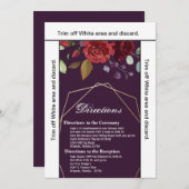 3.5x6 Directmailing Karten Lila Rose Gold Geome (Vorne/Hinten)