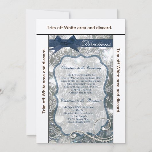 3.5x6 Fahrkartenausweis Risse Eiswinterschneeausst Einladung (Vorderseite)