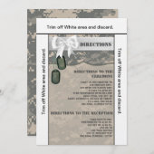 3.5x6 Fahrtkarte ARMY ACU Einheitliche Camouflage  Einladung (Vorne/Hinten)