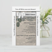 3.5x6 Fahrtkarte ARMY ACU Einheitliche Camouflage  Einladung (Stehend Vorderseite)