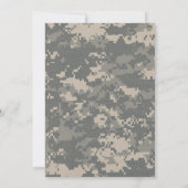 3.5x6 Fahrtkarte ARMY ACU Einheitliche Camouflage  Einladung (Rückseite)