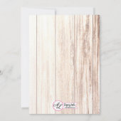 3.5x6 Fahrtkarte Boots Country Rustic Western Einladung (Rückseite)