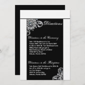 3.5x6 Fahrtkarte Diamant Schmuck Necklace Bra Einladung (Vorne/Hinten)