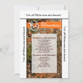 3.5x6 Fahrtkarte nach Camouflage des Dosenbucks Einladung