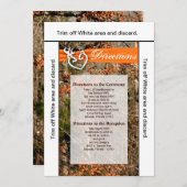 3.5x6 Fahrtkarte nach Camouflage des Dosenbucks Einladung (Vorne/Hinten)