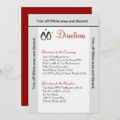 3.5x6 Fahrtkarte Pinguin Liebe Coup Einladung (Vorne/Hinten)