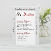 3.5x6 Fahrtkarte Pinguin Liebe Coup Einladung (Stehend Vorderseite)