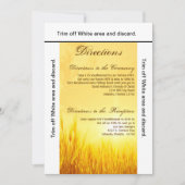 3.5x6 Fahrtkarte Sonnenaufgang Weizenland Rustikal Einladung (Vorderseite)