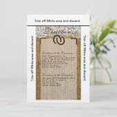 3.5x6 Fahrtkartenschuhe Burla Einladung (Stehend Vorderseite)