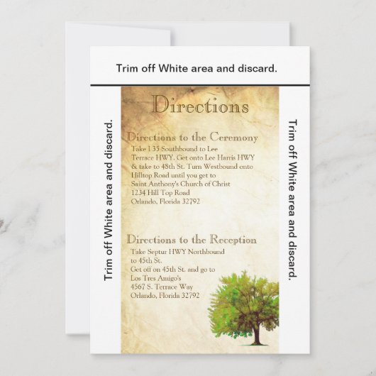 3.5x6 Fahrtrichtung Frühjahrskarte reifen Papiervi Einladung (Vorderseite)