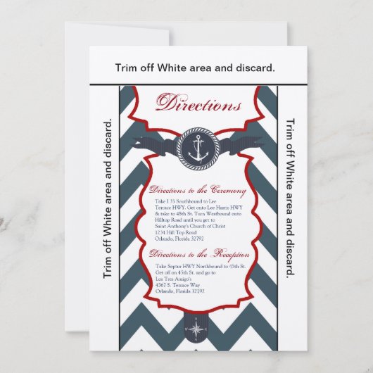 3.5x6 Fahrtrichtung Nautischer Ankerkompass Ocea K Einladung (Vorderseite)