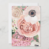 3.5x6 Fahrtrichtung Rose Geometrischer Garten Einladung (Rückseite)