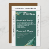 3.5x6 Fahrtrichtung Tierquail Feather Bird Einladung (Vorne/Hinten)