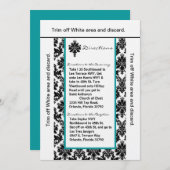 3.5x6 Fahrtrichtungsanzeige Karte Aquamariner schw (Vorne/Hinten)