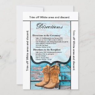 3.5x6 Fahrtrichtungsanzeige Karte Blauer Holzstall