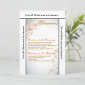 3.5x6 Fahrtrichtungsanzeige Kartenfall Herbstschwu Einladung (Stehend Vorderseite)