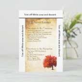 3.5x6 Fahrtrichtungsanzeige: Kartenfall Treppenpap Einladung (Stehend Vorderseite)