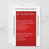 3.5x6 Karte Rotes Doppelfahrrad (Vorderseite)