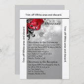 3.5x6 Kartenführung Roter Masquerade Einladung (Vorne/Hinten)