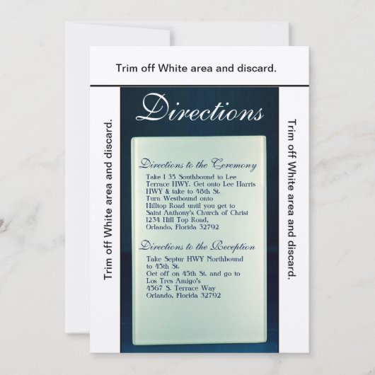 3.5x6 Mattierte Glasspiegel Kartenführung Moderner Einladung (Vorderseite)