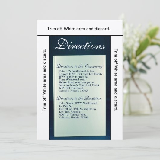 3.5x6 Mattierte Glasspiegel Kartenführung Moderner Einladung (Stehend Vorderseite)