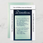 3.5x6 Mattierte Glasspiegel Kartenführung Moderner Einladung (Vorne/Hinten)