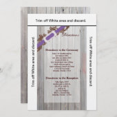 3.5x6 Richtung Kartenhalm aus Holz Diamant Einladung (Vorne/Hinten)