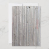 3.5x6 Richtung Kartenhalm aus Holz Diamant Einladung (Rückseite)