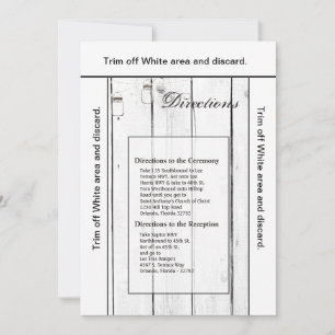 3.5x6 Richtung Kartenmason Jar String Lights Einladung