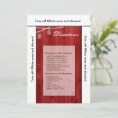 3.5x6 Richtung Kartenmason Jar String Lights Wood Einladung (Stehend Vorderseite)