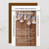 3.5x6 Richtung Mason Jar Candle Lights Nigh Einladung (Vorne/Hinten)