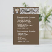 3.5x6 Wegweiser Kartenjars mit Rose Einladung (Stehend Vorderseite)