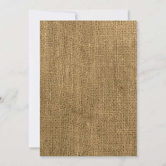 3.5x6 Wegweiser Mason Jar Burlap Country Rus Einladung (Rückseite)