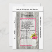 3.5x6 Wegweiser Mason Jar mit Wildblumen Einladung (Vorderseite)